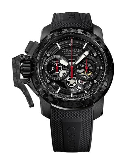 Graham CHRONOFIGHTER SUPERLIGHT CARBON SKELETON 2CCBK.B25A.K92K Replica Watch